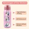 55 New Models My Happy Marriage Doodle Comic Stickers Suitcase Mobile Phone Skateboard Stickers