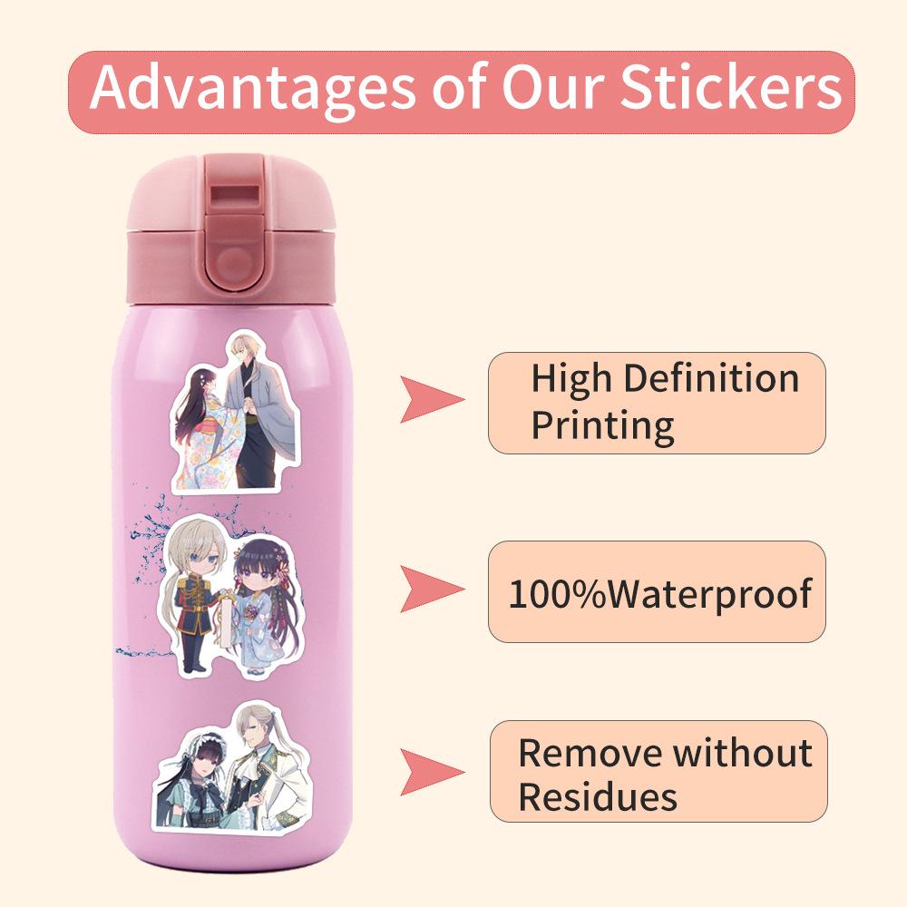 55 New Models My Happy Marriage Doodle Comic Stickers Suitcase Mobile Phone Skateboard Stickers