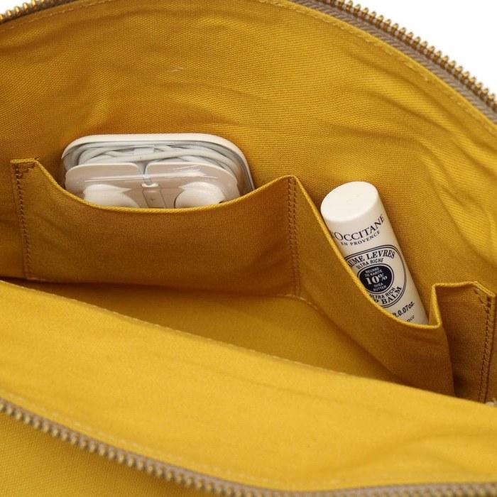 [Dakota] Cowhide Flap Shoulder Bag 1030305 Mustard