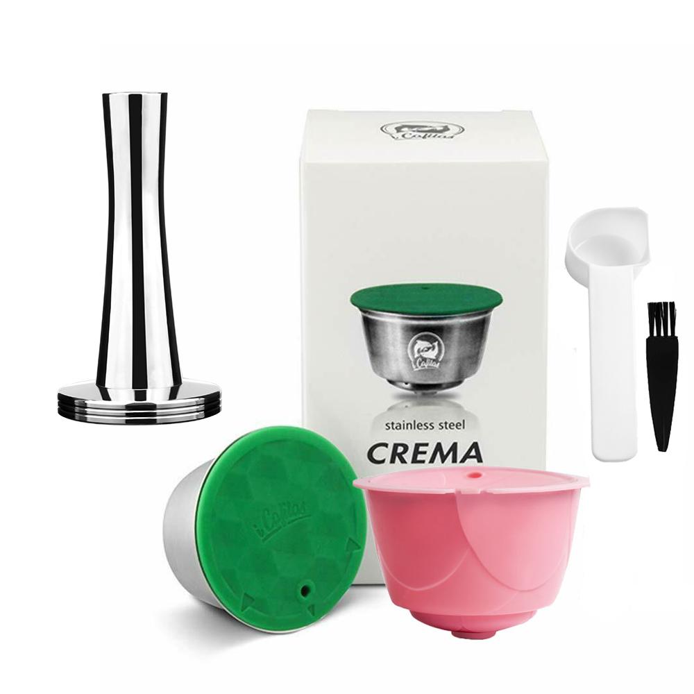 Reusable Coffee Capsule For Nescafe Dolce Gusto Stainless Steel Coffee Filter Pod for Circolo & Mini Coffee Maker Machine