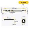 Hex Step Drill Bit 14 9 5mm Diameter (3/8 ) with 1/4 Hex Shank for Manual Pocket Hole Jig Use Suitable for Corded Drills