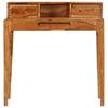 VidaXL Bureau avec tiroirs Bois massif 88 x 50 x 90 cm