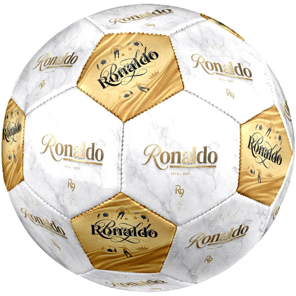 Ronaldos goldene Legende Größe 5 Fußball Maschinengenäht Indoor/Outdoor Universeller Fußball Fußballzubehör Perfekte Geburtstags-Weihnachtsgeschenkidee