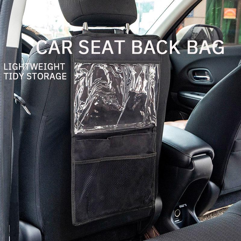 Portable Car Seat Storage Bag - Multifunctional Foldable Hanging Organizer for Car Interiors