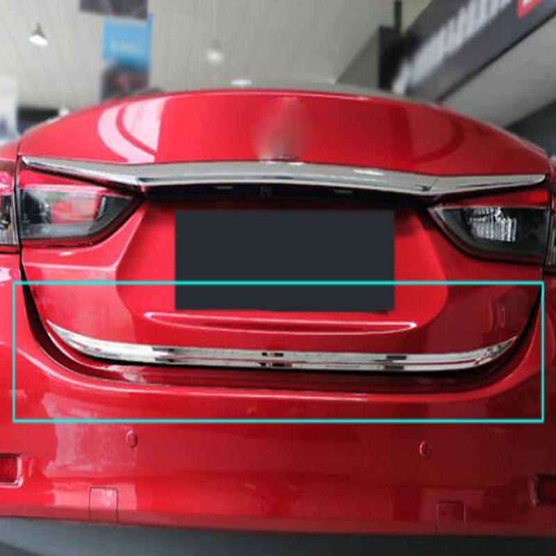For Mazda6 Mazda 6 Atenza 2014 2015 2016 2017 2018  Car Stick Body Stainless Steel Rear Door Tailgate Frame Plate Trim Trunk
