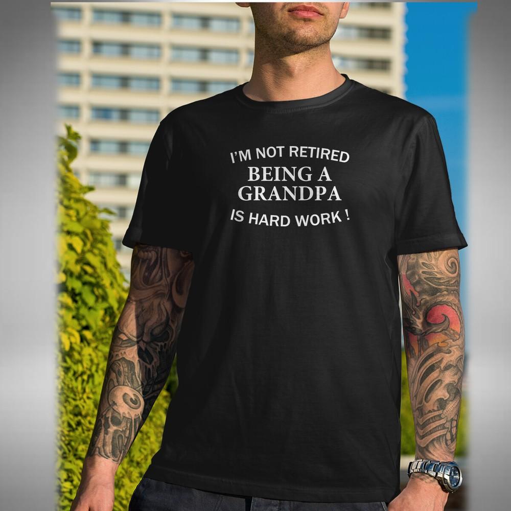 

Grandpa Retirement Mens T-Shirt Funny Retired Old Man Graddad 2XL