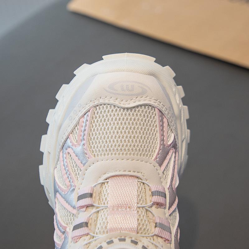 Children's dad shoes 2025 new autumn mesh breathable casual sports shoes light hiking hiking shoes