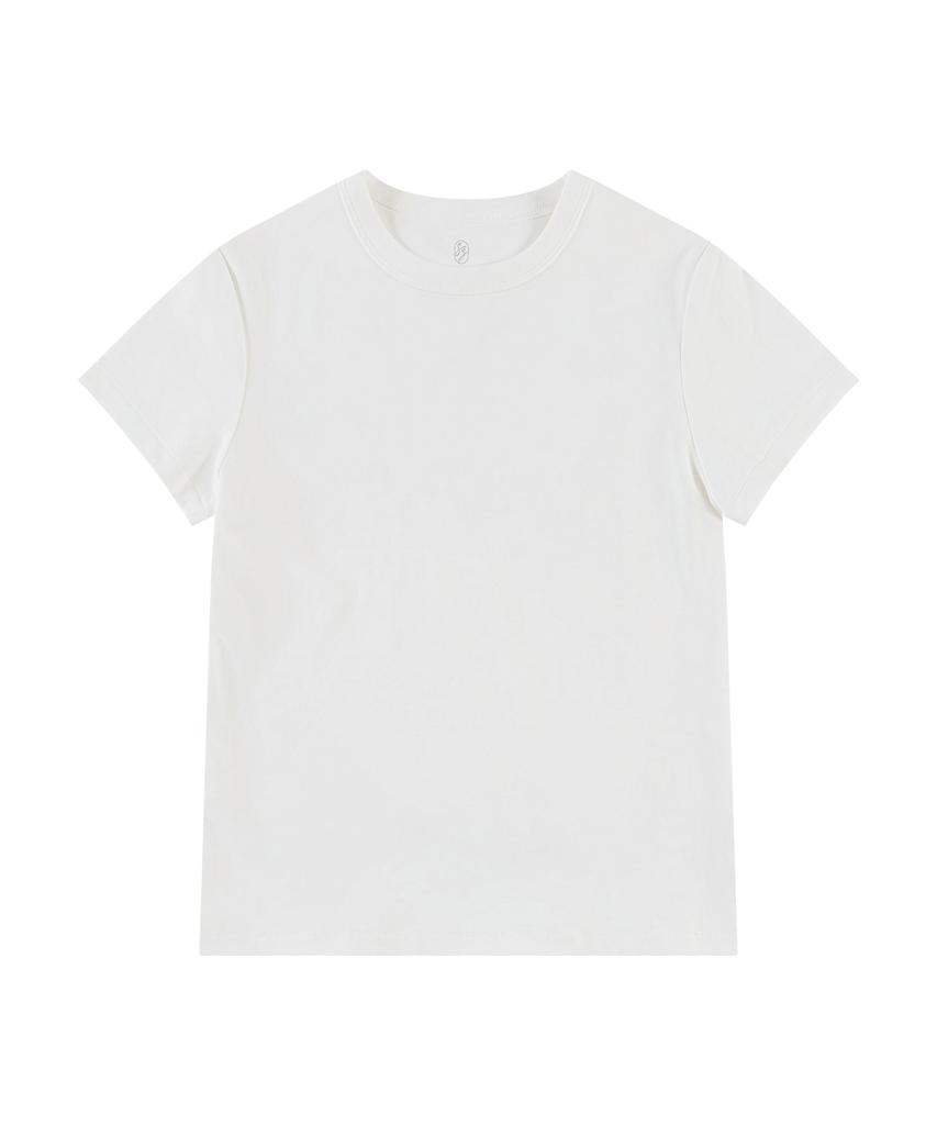 Siyajyu Sitp5275 Slim Ribbed Short Sleeve T-Shirt_Ivory