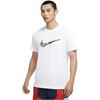 Nike Men's White T-Shirt with Large Cartoon Logo Print
