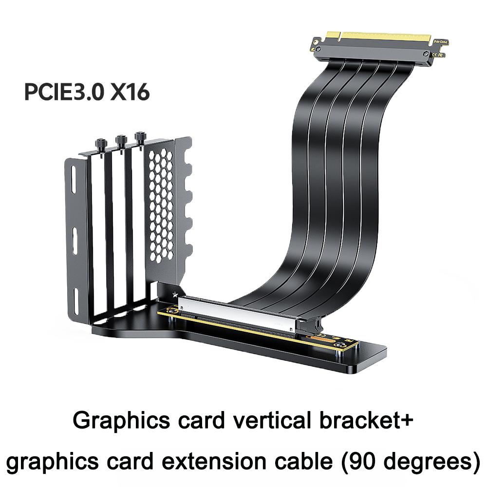 PCIE 3.0 4.0 x16 Universal Vertical GPU Holder Kit Riser ATX Matx Case VGA Graphics Card Steering Bracket Support