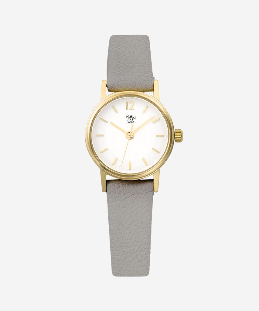 Mejong246 Women'S Leather Watch Ms246-21 Gwh/Gr