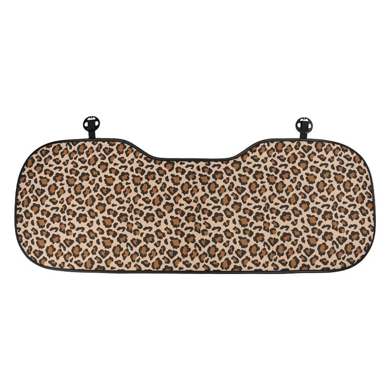 New car seat cushion leopard print cat four seasons universal car seat cushion linen breathable and comfortable car seat cover