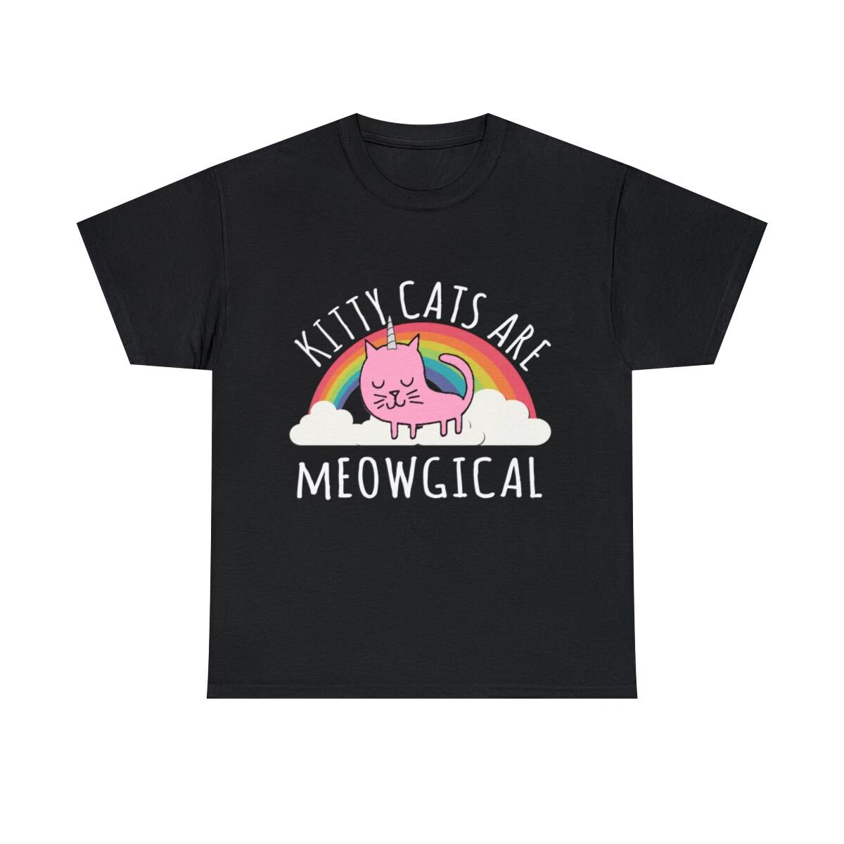 Cats Are Magical Graphic Tee Shirt, S-5XL L