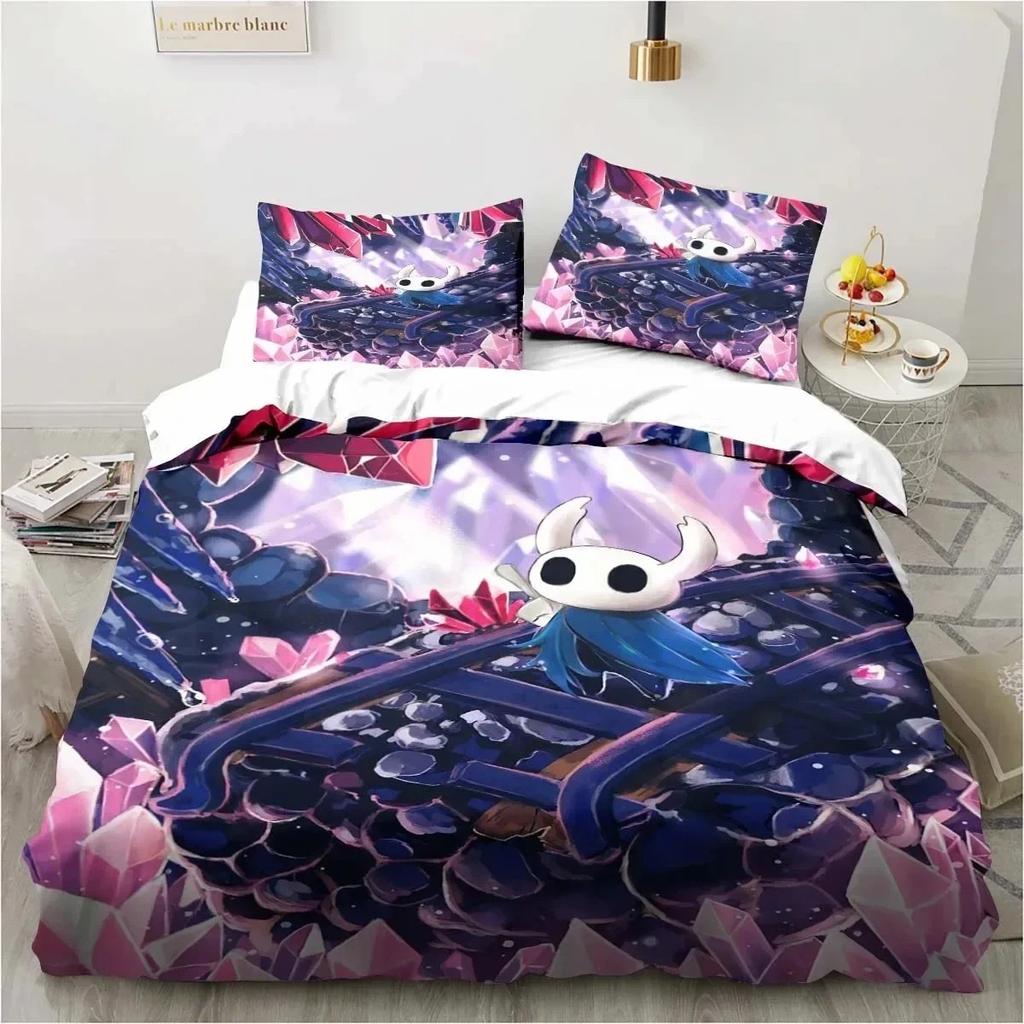 Nuovo Hollow Knight Moda Stampa Digitale 3D Set Biancheria da Letto Copripiumino Piumino Letto Singolo Piazza e Mezza Matrimoniale Queen Giovane Ragazza Ragazzi Regalo