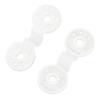 100pcs Shade Cloth Plastic Clips Round Fixing Clips for Greenhouse Outdoor Garden Anti Bird Netting Agricultural