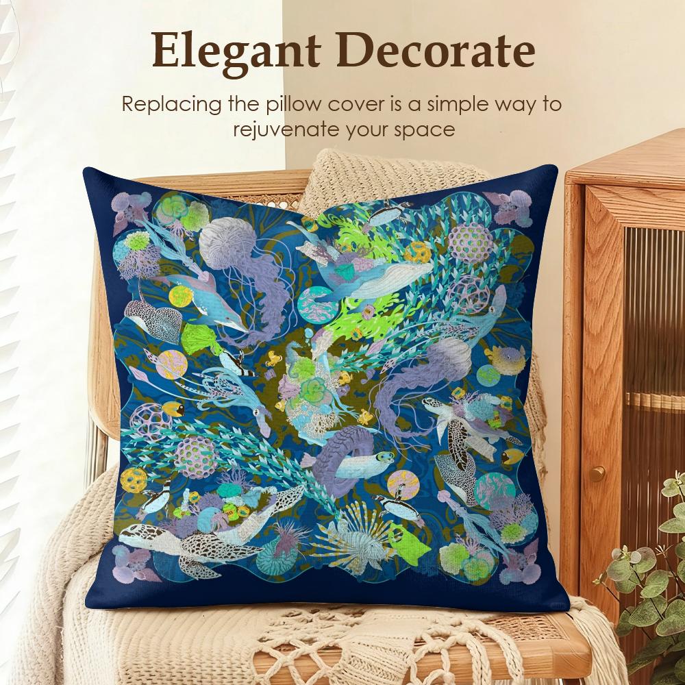 Cambodian Buddha Print Cushion Cover Natural Linen Organic Fabric DoubleSided Printing Sofa Home Decor Gift Pillow Case 30x30cm