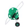 Water Hose Reel Cart with 4 Wheels, Plastic Push Garden Hose Cart Green for Outdoor, Labor Saving, Heavy Duty Storage Holder for