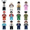 Compatible City Occupation Building Block Figurine Teacher Student Boy Girl Building Block Figurine Toy