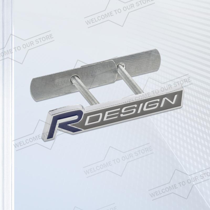 Car Styling Body Trunk 3D Metal R Design Emblem Grille Badge Stickers Decal For Volvo S60 S80 S90 XC90 XC60 XC40 V50 V70 V60 S40