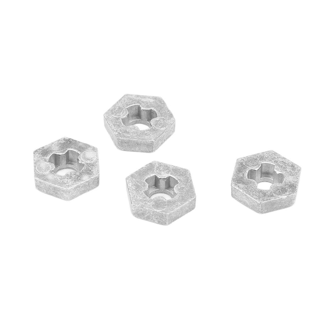 4PCS 116 RC Hex Coupler Zinc Alloy Silver RC Wheel Hex Hub Adapter for SCY 16101 16102 16103 16201