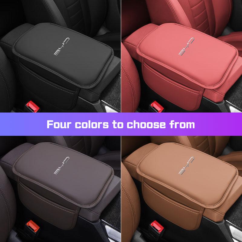 Car Center Console Armrest Pad Leather Protector for BYD Song Plus Yuan Pro Tang EV F0 F3 Seal U DMi Han Qin Dolphin All Models