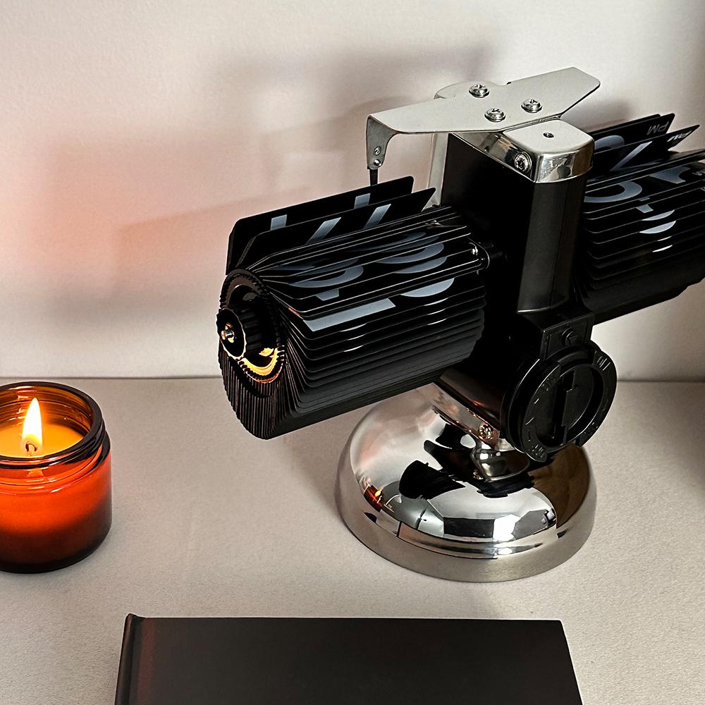 

Balance Shaped Auto Flip Clock Home Office School Desktop Decorative Clock Type