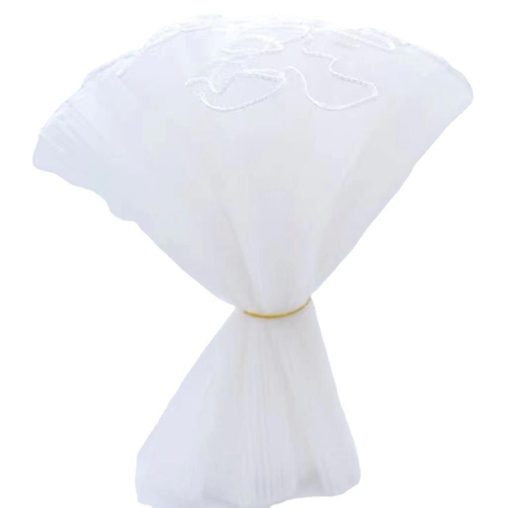 15cm Valentine's Day Pearl Wave Gauze Flower Bouquet Material - Fresh Flower Packaging with Pleated Mesh Gauze
