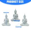 Resin Buddhas Figurines Buddhas Statues Ornament for Home Office Decors Buddhas Sculpture Housewarmings Gift Buddhas Decors