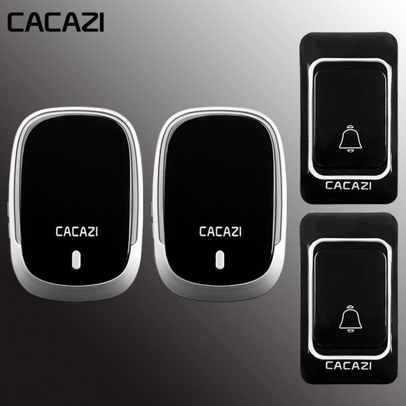 Smart Wireless Doorbell with Two Receivers & Long-Range Control for Home and Elderly.
