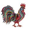 Metal Rooster Wall Hanging Decoration Art Background Pendant  Living Room