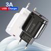 18W QC3.0 Fast Charging Plug - Smart Single USB (EU/US Spec)