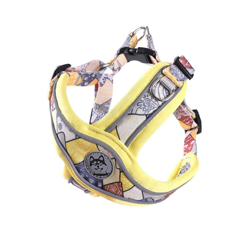 Durability Pet No-Pull Training Harness with Secure Clasp High Visibility Reflective Vest Dog Harness Leash Set