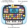 Tablette éducative vtech p'tit genius magic light pour enfants de 2 ans et plus - noir/bleu - mixte
