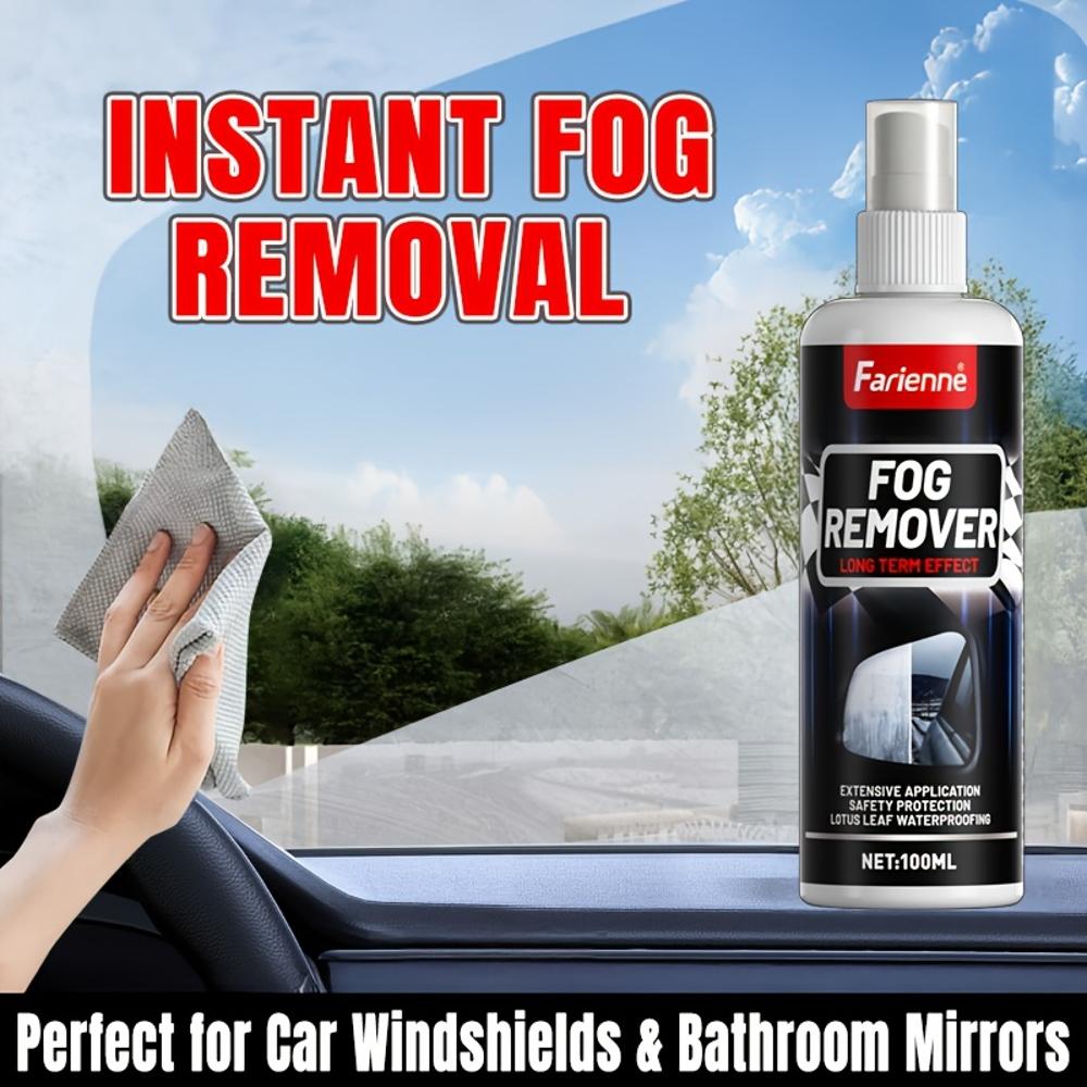 FARIENNE Nano Buğu Önleyici ve Buğu Giderici Cam Spreyi - Hızlı Kuruyan Formül, Uzun Süre Kalıcı Etki, 100ml Hızlı Etki Eden Buğu Giderici Araç W için