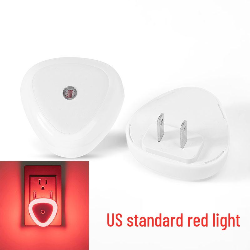 Triangle US Plug Smart LED Night Light - Energy-Saving Induction (1, 2, 4, or 6 Pack)