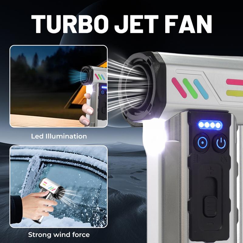130000RPM Turbo Jet Blower Brushless Motor Violent Fan Portable Cleaning Tool USB Rechargeable Handheld Blower PC Tool