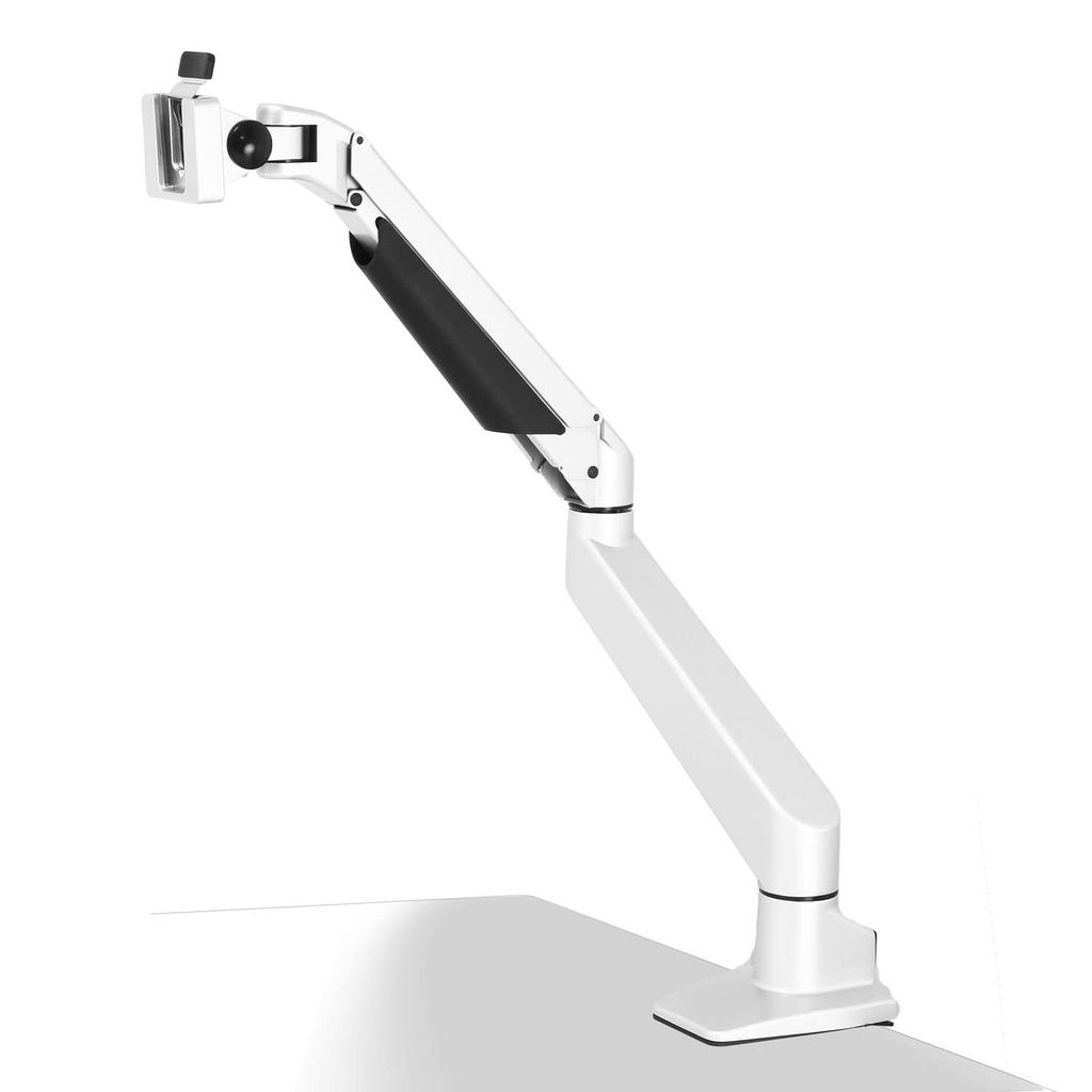 Century Gas Spring Type Single Monitor Arm White 4-Axis (Rotation Limit) CGMA-4A1MWH2_FP