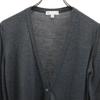 JOHN SMEDLEY British wool Long sleeve knit cardigan S Gray Women Used
