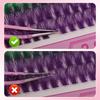 Color Single Cluster D Song False Eyelash Set 10-16Mmdiy Segmented Grafting Thick Eyelashes