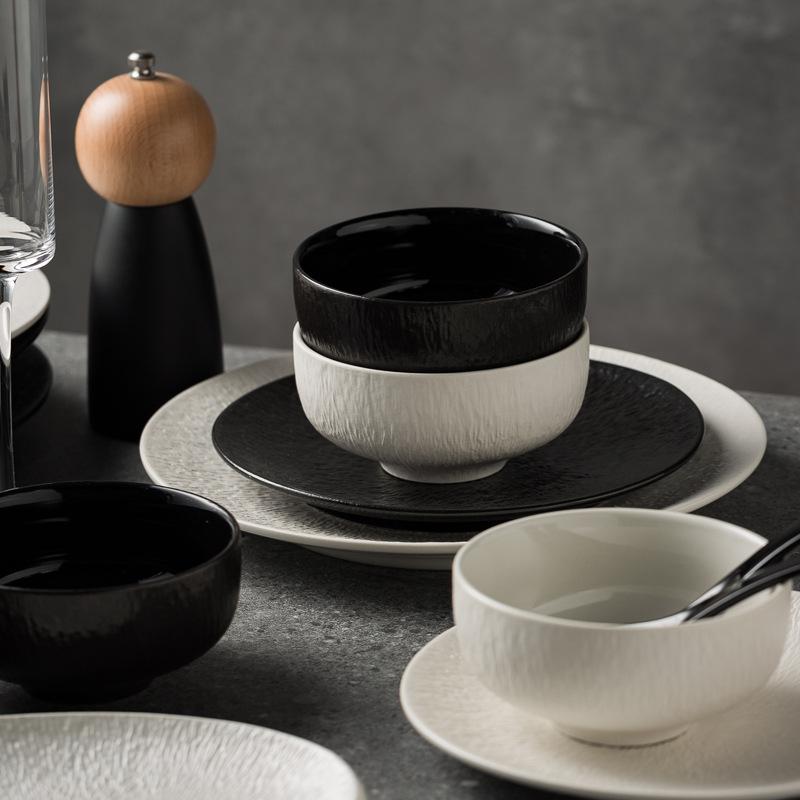 Nordic Style Rice Bowl High-Value Dessert Yogurt Bowl Household Breakfast Rice Porridge Bowl Good-Looking Small Bowl Ceramic Tableware