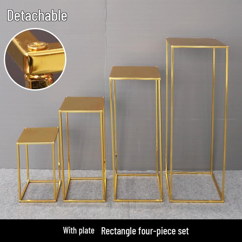 Iron Art Floral Stand for Wedding Aisle Decoration