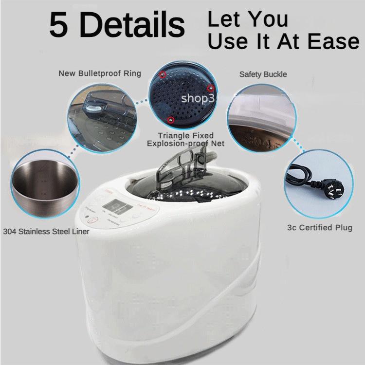 2L Sauna Steamer Foot Bathtub Household Fumigation Machine Sweat Steaming Box Full Body Steam Engine Multifunctional Fumigation Device