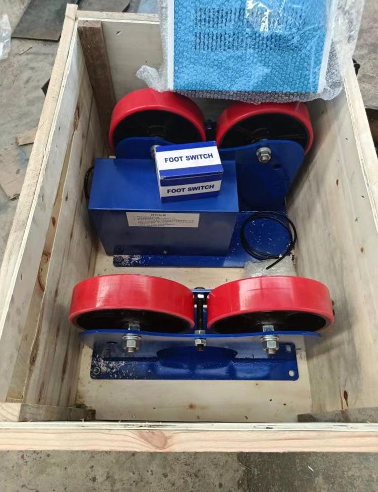 Automatic Welding Roller Bed with Adjustable Control for Pipe and Cylinder Positioning