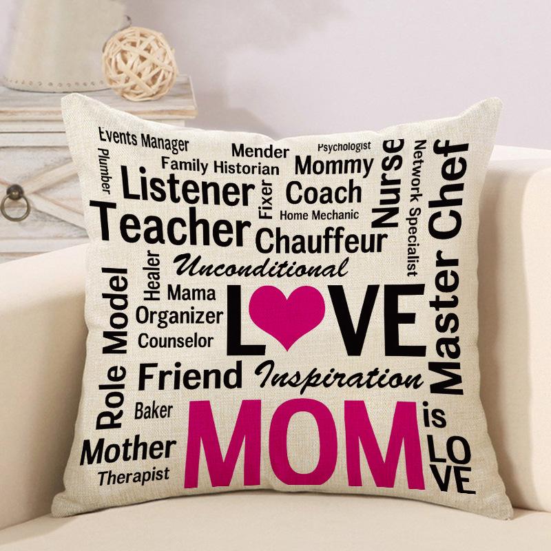 Creative life letter hug pillowcase home decoration car sofa cushion set outdoor products