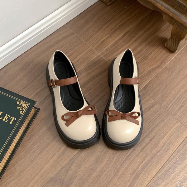 Fashion Korean Shoes Round Toe Clogs Platform Female Footwear Black Flats Soft Shallow Mouth 2025 Creepers Dress New Summer Fashion Med