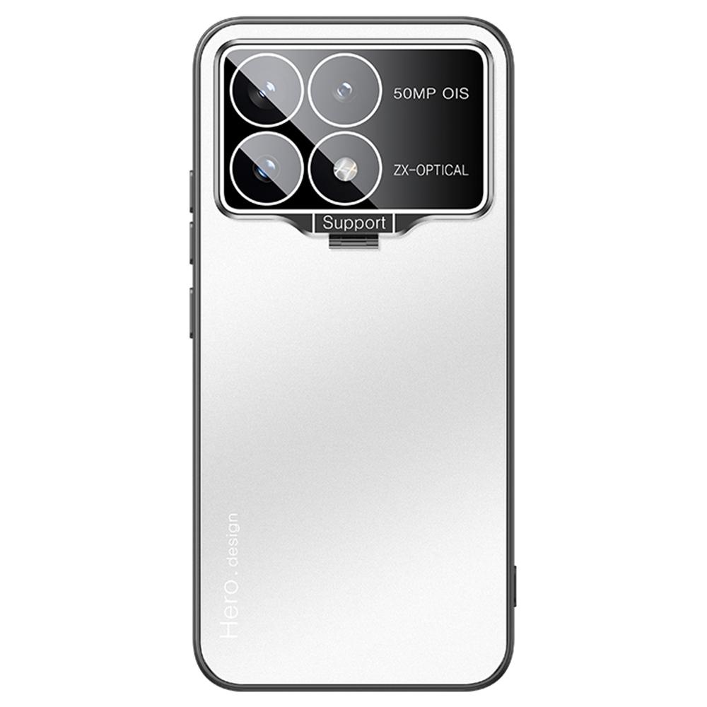 For Xiaomi Poco F6 Pro 5G/Redmi K70 5G/K70 Pro 5G Case with Lens Kickstand Shockproof PC+TPU Phone Cover