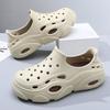 Hole shoes men's thick soles increase height and non-slip two wear couple cool slippers beach bag and premium versatile slippers