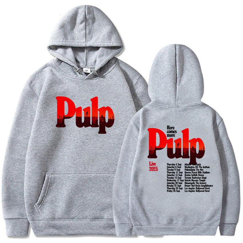 You Deserve More Tour 2025 Hoodies Pulp Band Graphic Printing Sweatshirts Long Sleeve Men Women Pullovers Grunge Fashion Hoodie