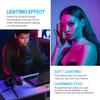 2Pack Desktop USB LED Video Lights Kit med 2 * Dimbar 6 Tommers LED Ring Light 5600K + 2 *