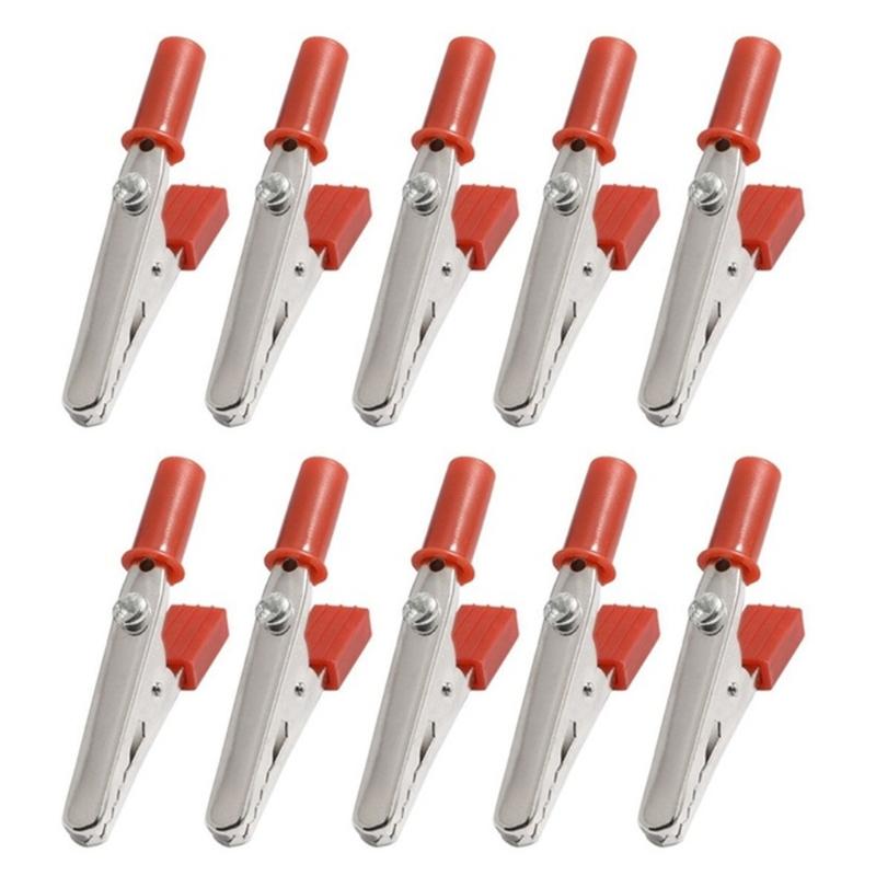 55mm Metal Alligator Clips Electrical Test Clamp Assortment Kit Led Burn-in Test Clip Test Probe for Laboratory Testing